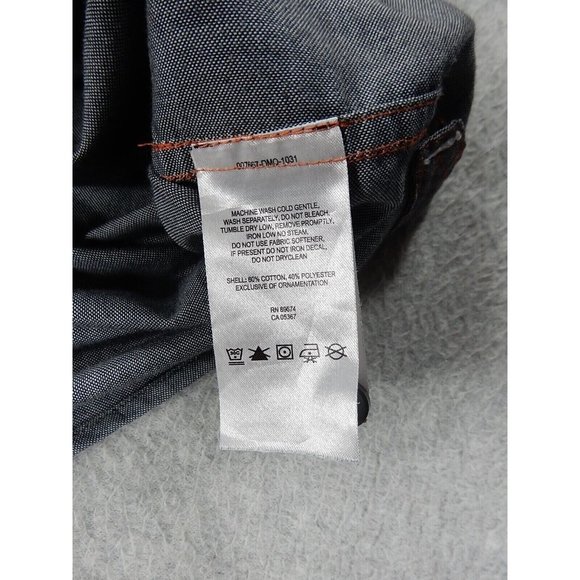 Mountain Hardwear Double Pocket S/S Button‎ Down Shirt (Men's Large) Blue/Gray - Picture 6 of 7